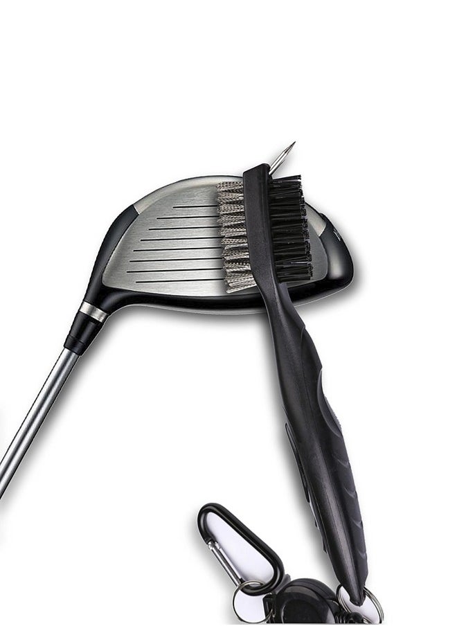 ShebSheb Golf Towels and Brush Tool Kit, Microfiber Waffle Pattern Tri-fold Golf Towel - Brush Tool Kit with Club Groove Cleaner  - Image 5