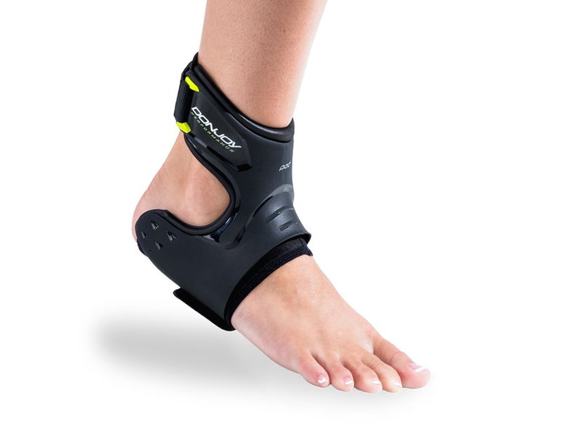 DonJoy Performance POD Ankle Brace, Best Support for Stability, Ankle Sprain, Roll, Strains for Football, Soccer, Basketball, Lacrosse, Volleyball - Small - Left - Black