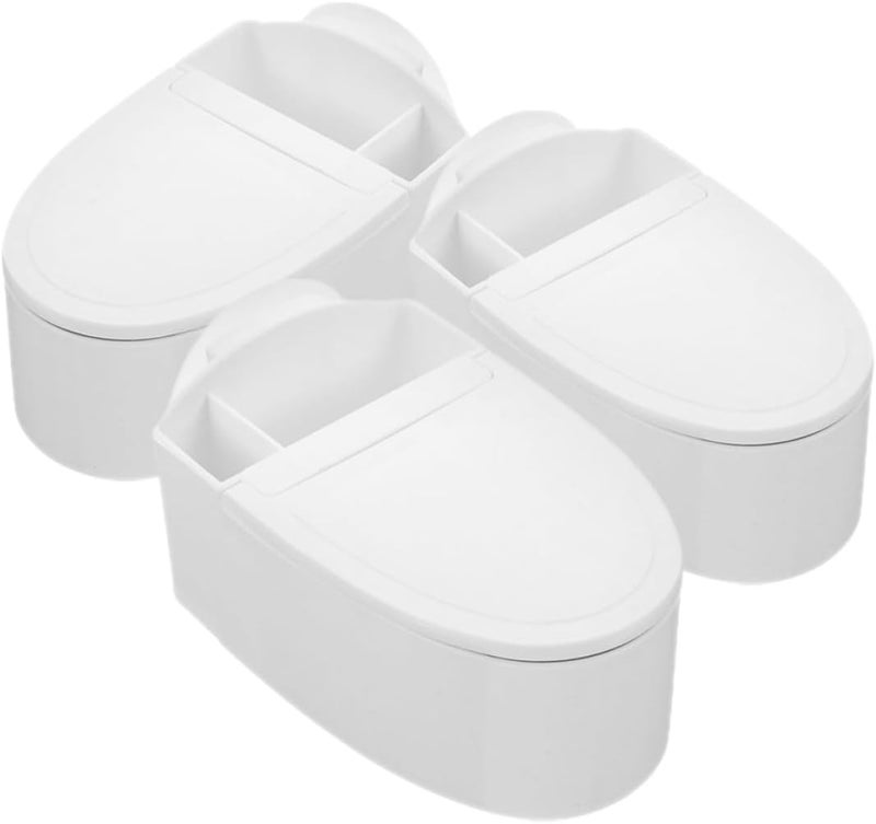 3pcs Wall Mounted Ashtray with Lid Toilet Shape, Indoor and Outdoor Ash Holder for Bathroom, Bedroom, Office, Creative Nail-free Flip-top Smoke Ashtray - Image 1