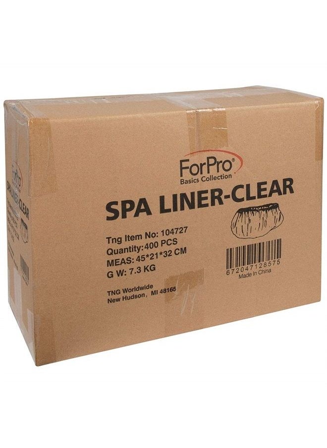 ForPro Professional Collection ForPro Basics Spa Liners, Clear, Fit All Pedicure Spas, Disposable Pedicure Liners, 400-Count  - Image 5