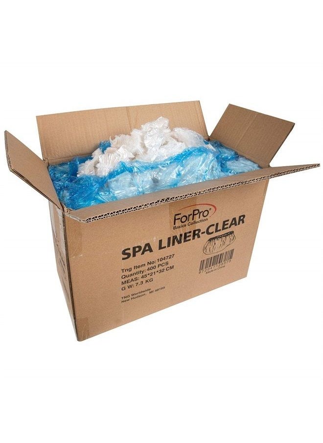 ForPro Professional Collection ForPro Basics Spa Liners, Clear, Fit All Pedicure Spas, Disposable Pedicure Liners, 400-Count  - Image 4