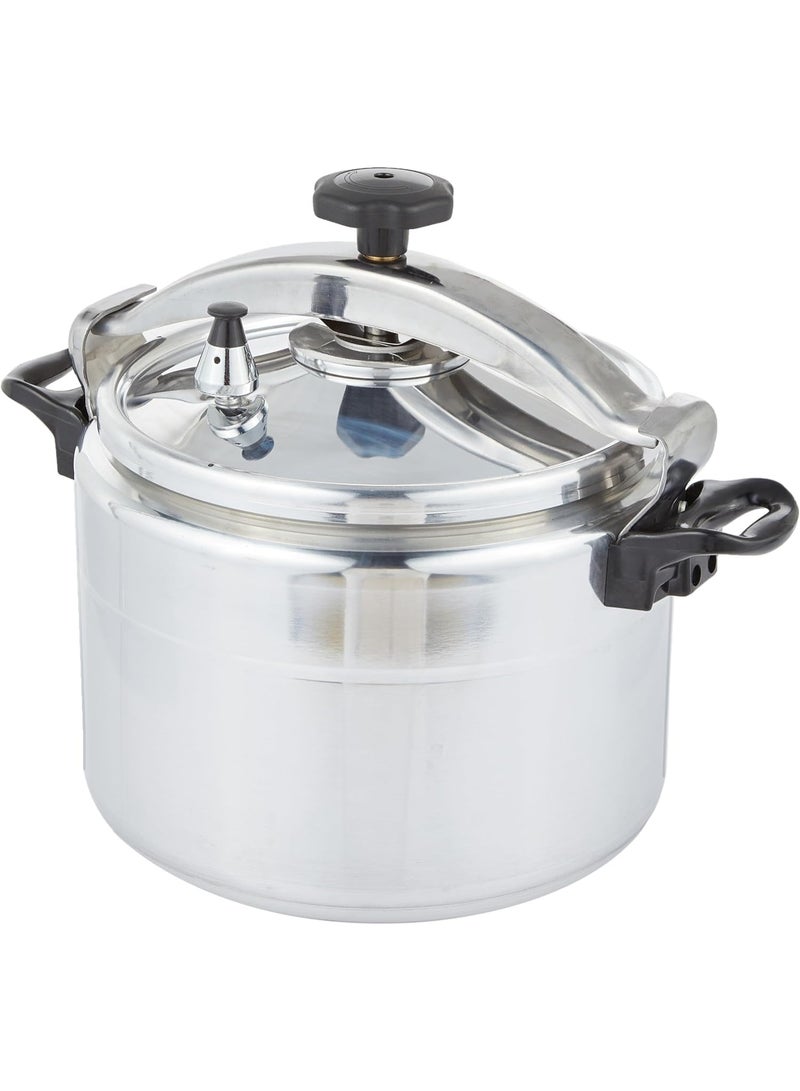 18L Heavy Duty Aluminum Pressure Cooker Stovetop Fast Cooking Meat & Vegetable Pot Silver - Image 4