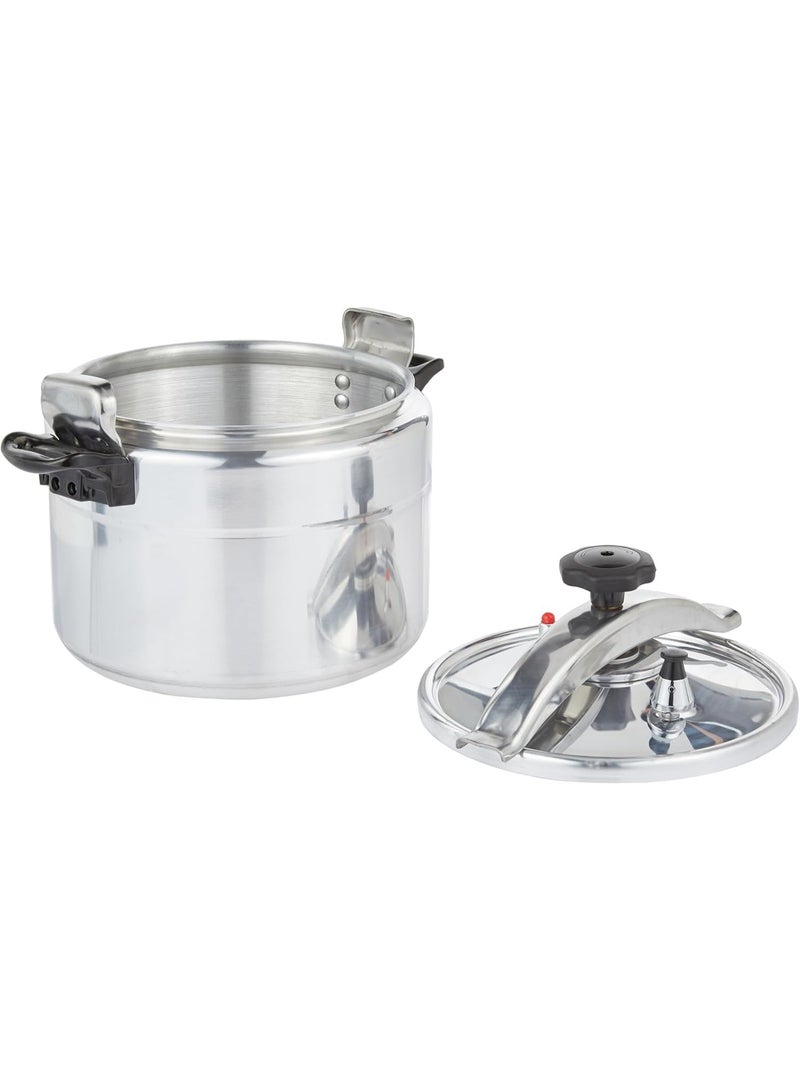 18L Heavy Duty Aluminum Pressure Cooker Stovetop Fast Cooking Meat & Vegetable Pot Silver - Image 3