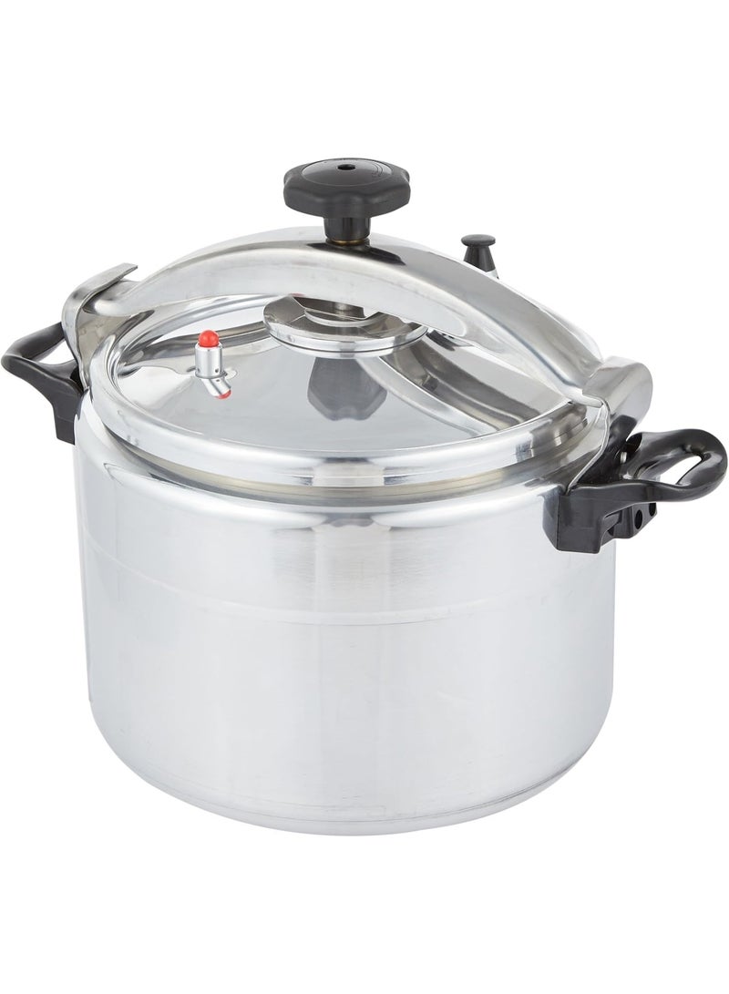 18L Heavy Duty Aluminum Pressure Cooker Stovetop Fast Cooking Meat & Vegetable Pot Silver - Image 5
