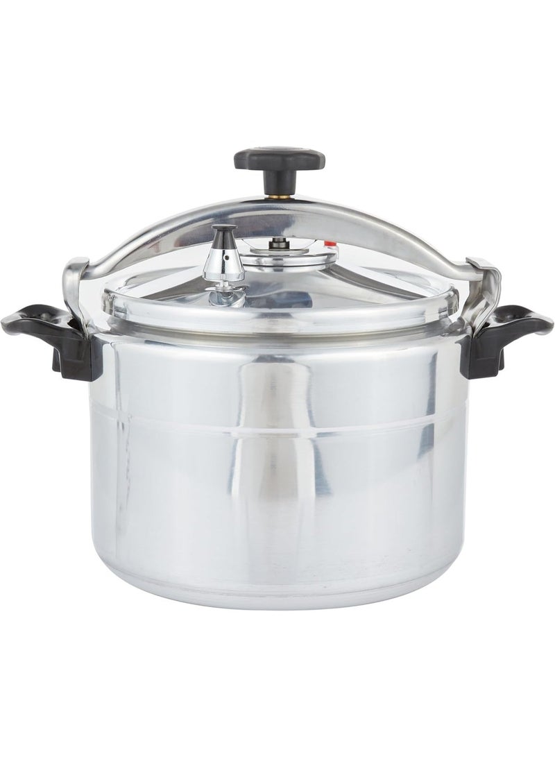 18L Heavy Duty Aluminum Pressure Cooker Stovetop Fast Cooking Meat & Vegetable Pot Silver - Image 1
