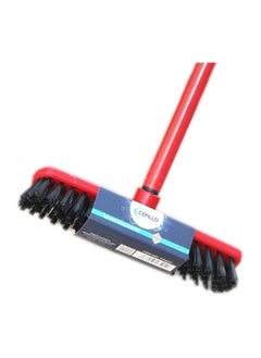 CEPILLO CEPILLO Long Handle Cleaning Broom brush 2 SET + Floor Cleaning Wet Mop Red/White, Combo SET OF 3  - Image 2