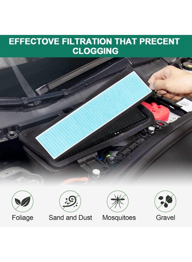 Air Intake HEPA Filter, for Tesla Model 3 2023-2021 Air Inlet Vent Covers A/C Internal Filter Vehicle Replacement External Accessories - Image 2