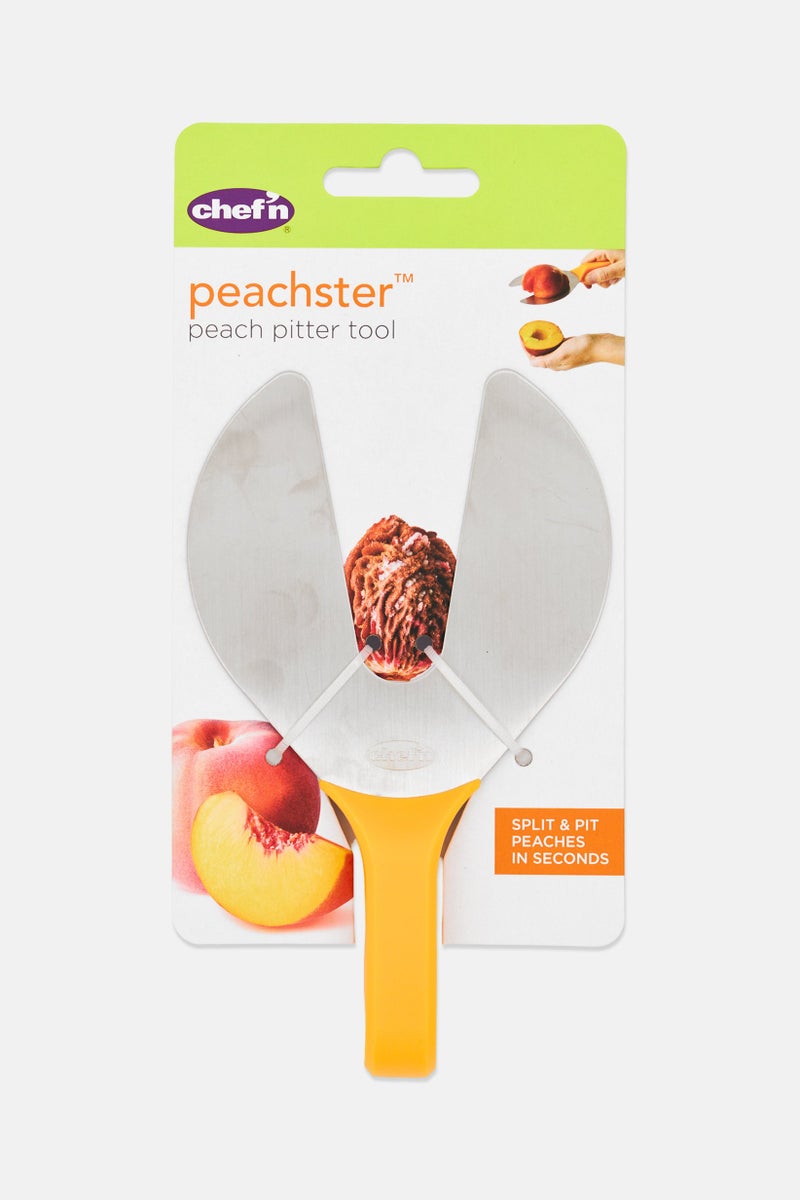 Chef'n Chefn Peachster Peach Pitter Tool, Yellow - Image 1