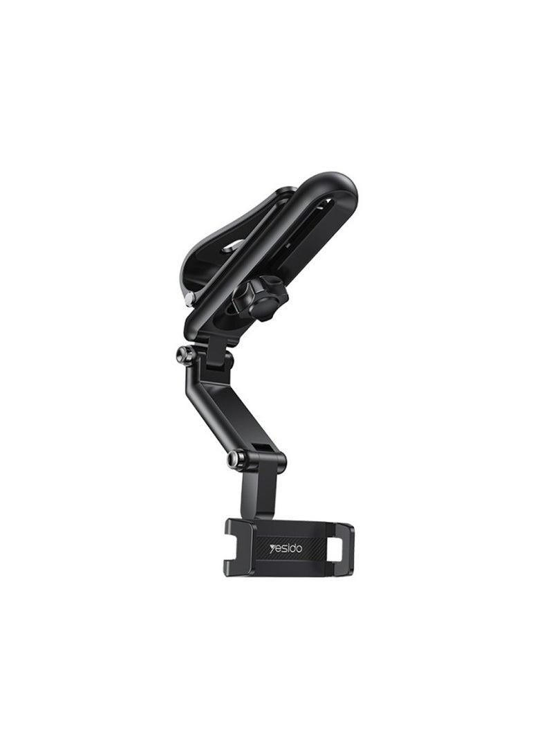 Yesido Yesido C194 Car Phone Mount Sun Visor Phone Holder for Car Universal Clip 360 Adjustable Cellphone Stand - Black - Image 1