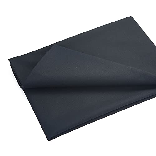 Master FAB -Black 100% Cotton Fabric Poplin Fabric by The Yard for Sewing DIY Crafting Fashion Design Printed Floral Washable Cloth(Black) - Image 1