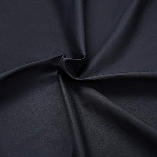 Master FAB -Black 100% Cotton Fabric Poplin Fabric by The Yard for Sewing DIY Crafting Fashion Design Printed Floral Washable Cloth(Black) - Image 5