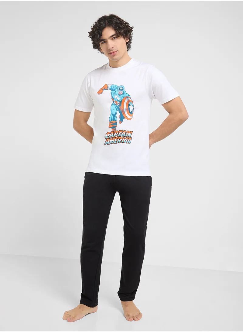 MARVEL Nightwear T-Shirt & Pants Set