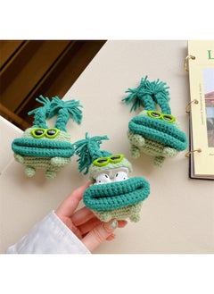 Plush Green Sunglasses Sausage Mouth For AirPods Pro1/2/3 Generation For Apple Bluetooth Wireless Earphone Set Soft-Color:Plush Green Sunglasses Sausage Mouth-Applicable Model:AirPods Generic 1/2