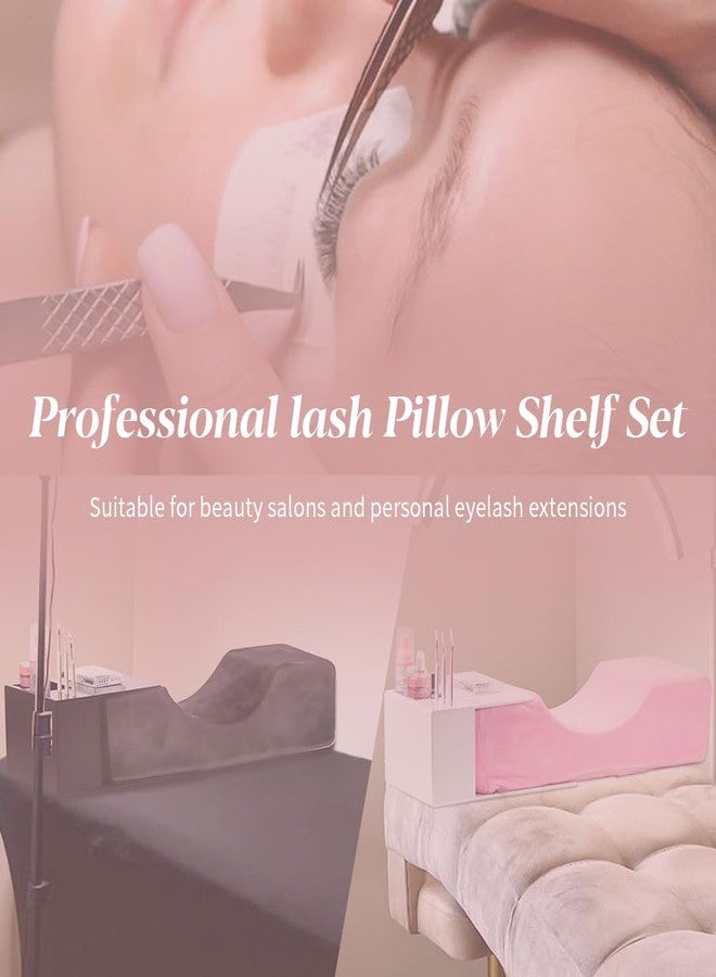 ANNAFRIS Beauty Salon Lash Grafting Pillow,Eyelash Extension Neck Pillow,Memory Foam Neck Contour Pillow for Sleeping Support-Pink - Image 4