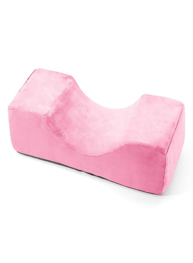 ANNAFRIS Beauty Salon Lash Grafting Pillow,Eyelash Extension Neck Pillow,Memory Foam Neck Contour Pillow for Sleeping Support-Pink - Image 1