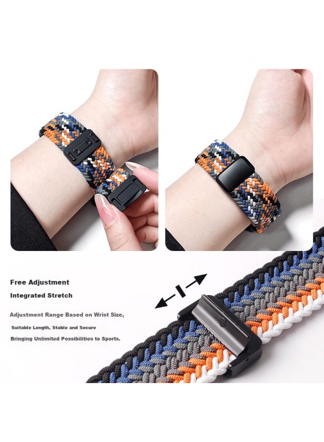 SGGS سوار ساعة هواوي متوافق مع Sggs سوار هواوي Fit4 سوار Watch Fit4 Pro/fit3 سلسلة حزام نسيج نايلون محبوك حزام معصم مغناطيسي Uni Loop - Image 4