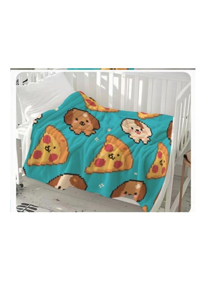 عام بطانية رقيقة من الفانيلا الكرتونية للأطفال أو الطلاب (دافئة ومريحة ومناسبة للنوم والألعاب) 100 سم * 150 سم - 1066 - Image 3