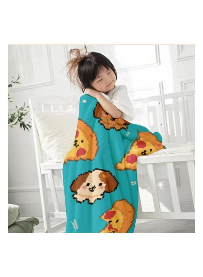 عام بطانية رقيقة من الفانيلا الكرتونية للأطفال أو الطلاب (دافئة ومريحة ومناسبة للنوم والألعاب) 100 سم * 150 سم - 1066 - Image 4