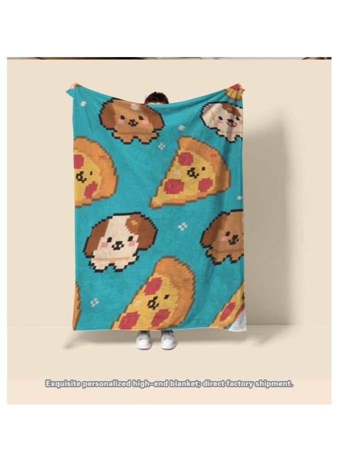 عام بطانية رقيقة من الفانيلا الكرتونية للأطفال أو الطلاب (دافئة ومريحة ومناسبة للنوم والألعاب) 100 سم * 150 سم - 1066 - Image 5