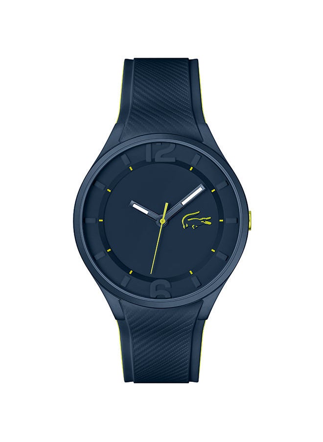 LACOSTE - ساعة يد رجالية من السيليكون بعقارب دائرية الشكل 2011236 - 44 ملم - Image 1