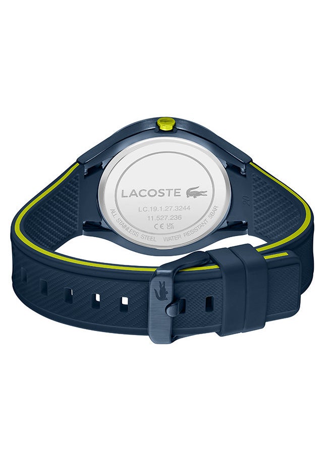 LACOSTE - ساعة يد رجالية من السيليكون بعقارب دائرية الشكل 2011236 - 44 ملم - Image 1