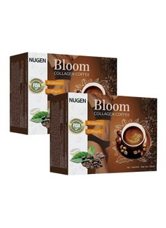 NUGEN 2-PACKS Bloom Probiotic Collagen Coffee 100% Organic, Weight Loss Coffee Slimming Coffee Probiotic Collagen Detox Premium Collagen Coffee  (10g*10bags*2)  - Image 1