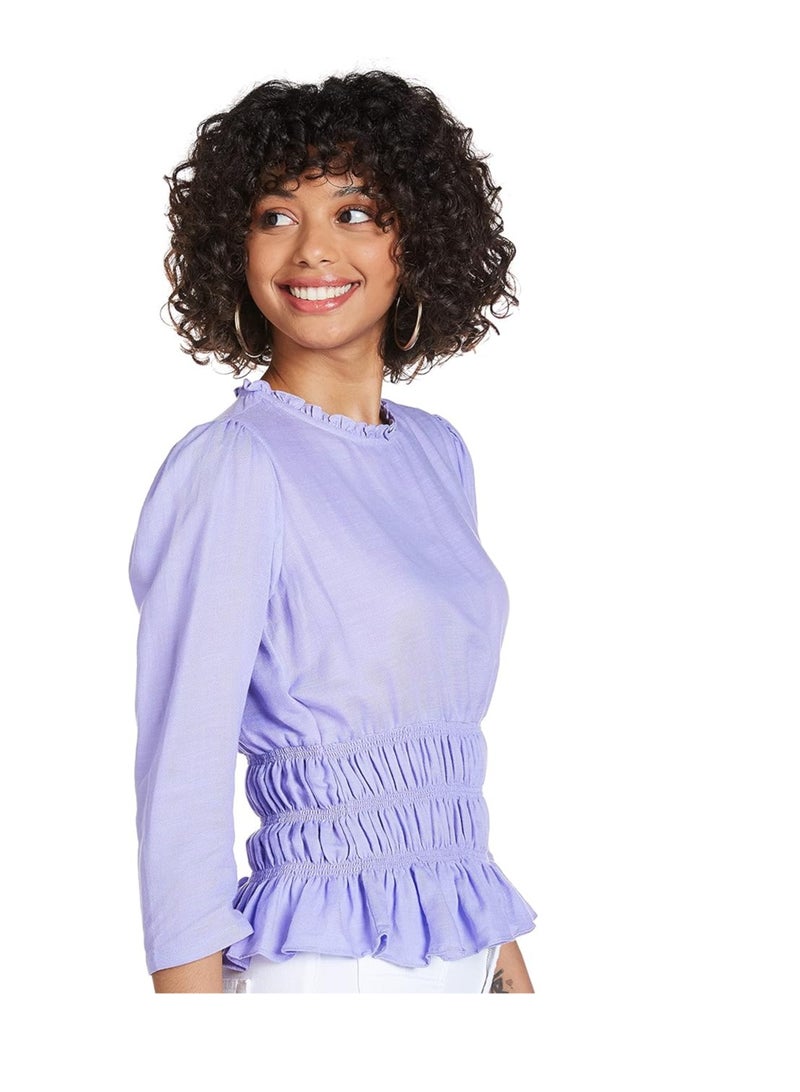 اند تي شيرت نسائي Tn21As019Trs، اللون: أرجواني، المقاس: L… - Image 3