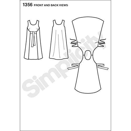 Simplicity Vintage Simplicity 1356 Easy to Sew Women's Reversible Wrap Dress Sewing Pattern, Sizes 6-14 - Image 3