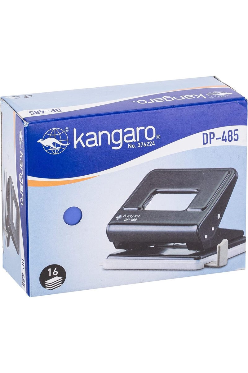Kangaro 2-Hole 16 Sheet Paper Punch, Black - Image 4