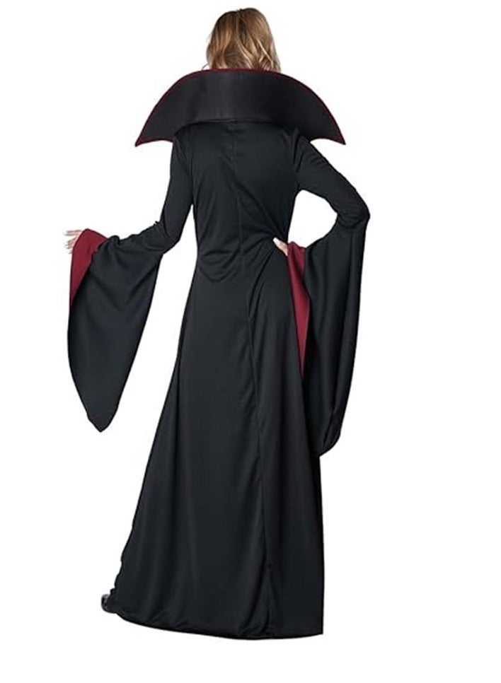 Golden Costume for Girls Retro Style Kids Witch Costume Cosplay Costume Children Fancy Birthday Party Dress Up Outfit Fairytale Theme Party Cute Witch Wizard Cosplay Costume(130) - Image 4