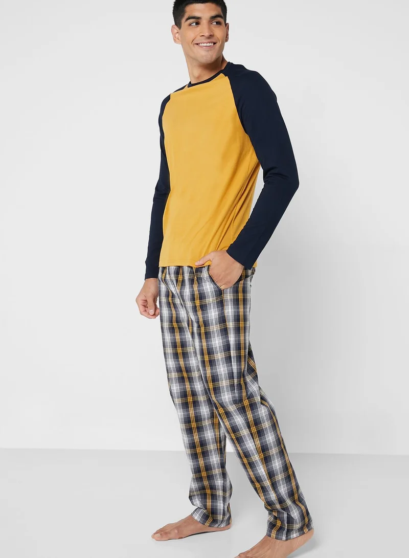 Marks & Spencer Checked Pyjama Set