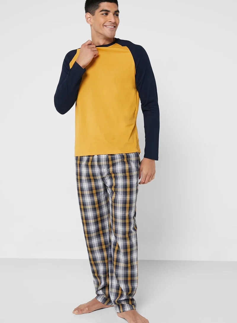 Marks & Spencer Checked Pyjama Set