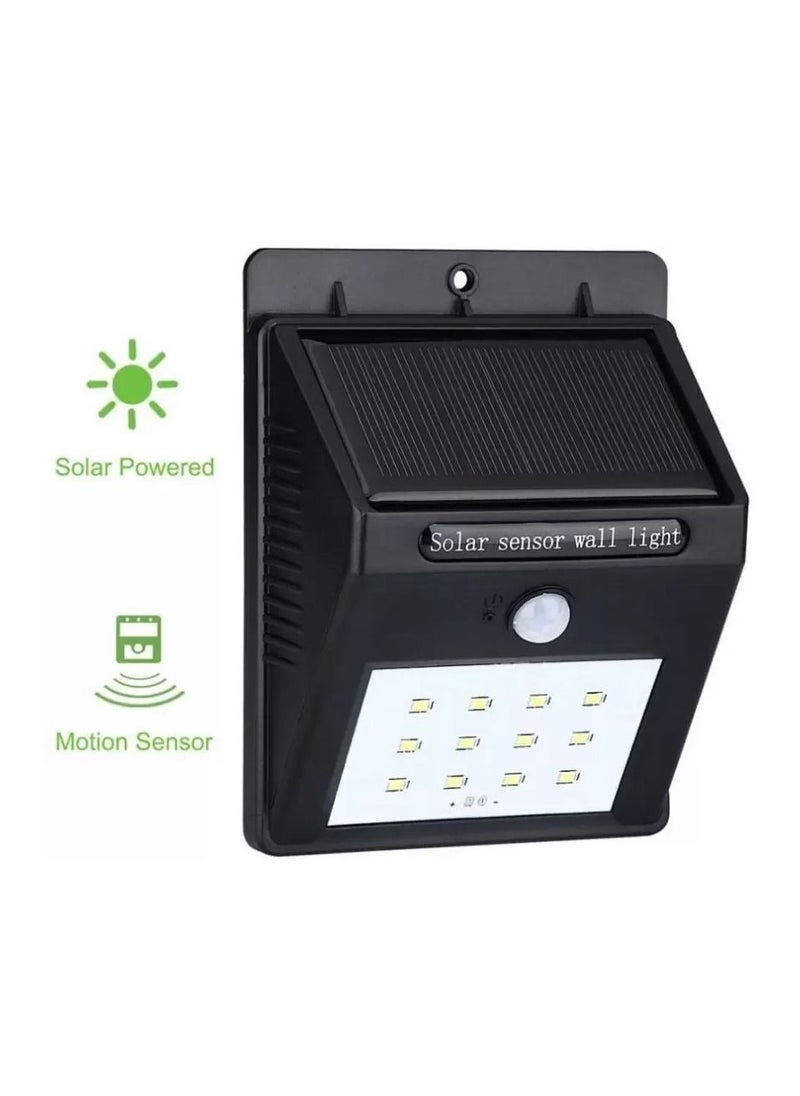 Geneaire - Solar Light Solar powered LED Wall Light 30 LED Motion Sensor led solar lights Garden Outdoor Wall Light - Image 1