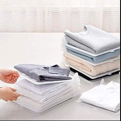 Krupanidhi Krupanidhi Heavy Duty Shirt and TShirt Organizer Plastic Material Effortless Closet Drawer File Cabinet Organization Tray 10 Sheets  - Image 2