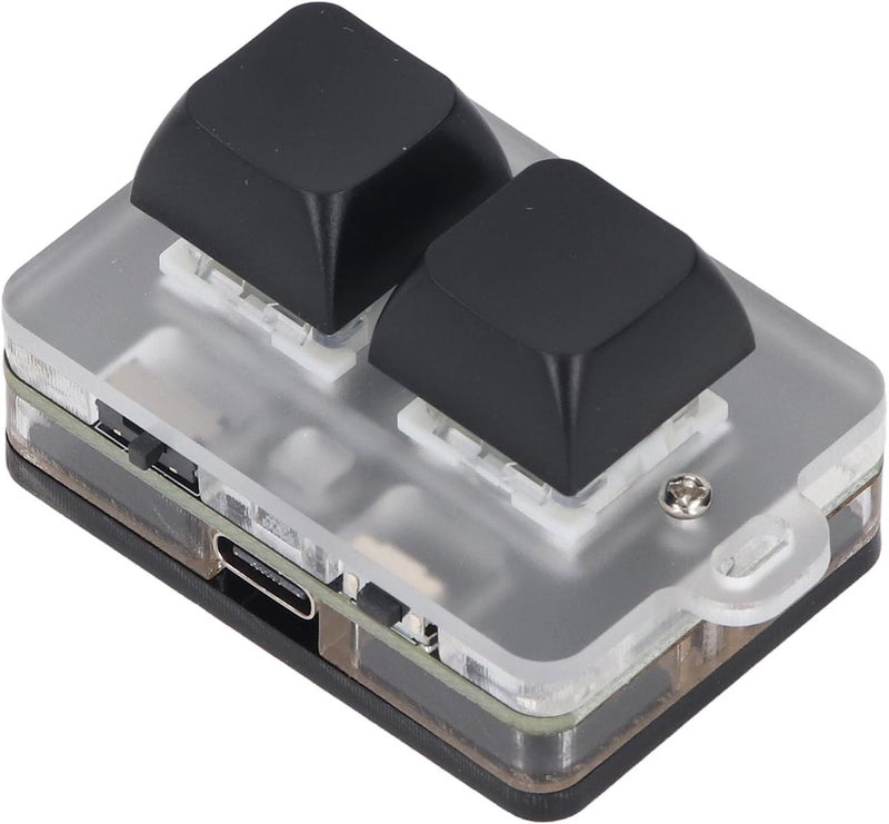 2 Key Keyboard, Custom Macro Programmable Keyboard with Blue Switch and RGB Light, for Game Work Programming, USB C BT Connection - Image 5