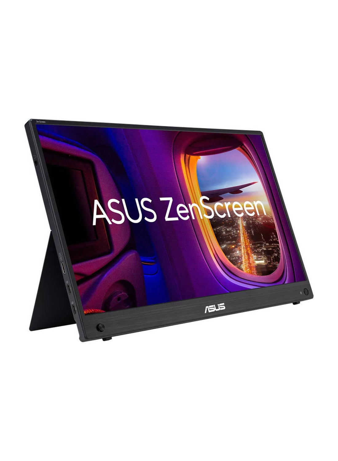 ASUS 15.6 Inch ZenScreen Portable Monitor, FHD (1920 x 1080) IPS, 144Hz, FreeSync Premium, USB-C, Mini-HDMI, Ergo Kickstand & Tripod Socket, Eye Care, Flicker Free, G-Sensor Auto-Rotate MB16AHG Black Black