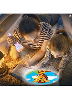 Rahasya Enterprise Rahasya Enterprise Mini Slide Projector Flashlight Torch Kids Projection Light Toy Slide Flashlight Lamp Education Learning Night Light Before Going to Bed Projector Torch Random Slides  - Image 5