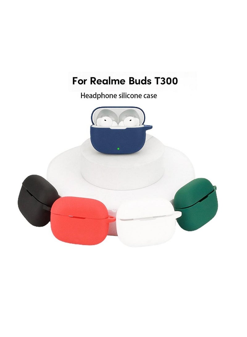 Silicone Cover Case for Realme Buds T300 - White - Image 3