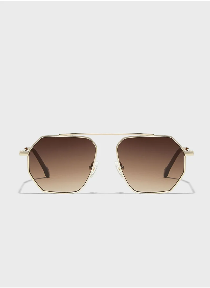 30Sundays Halcyon Rectangular   Sunglasses