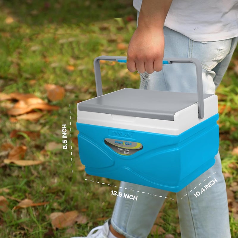 PINNACLE Prudence 11L Chiller Ice Box | Fits 16 Cans | Hold Ice Upto 48hrs | Lid Used as Tray | Portable Insulated Ice Cooler Box for Car Travel,Parties, Medical, Picnics, Camping, Sports - Image 2
