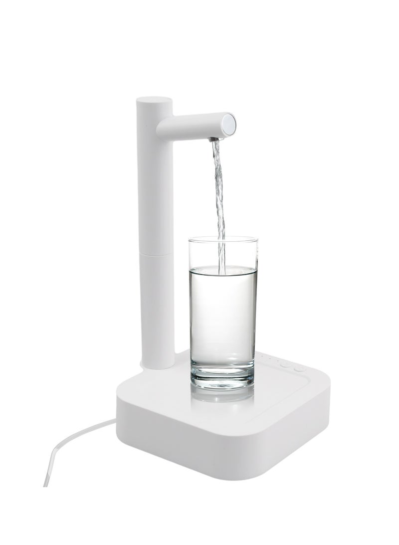 Portable Water Bottle Dispenser,Smart 7 Levels Table Top Water Dispensers,USB Charging Automatic Drinking Water Dispenser,White  - Image 1