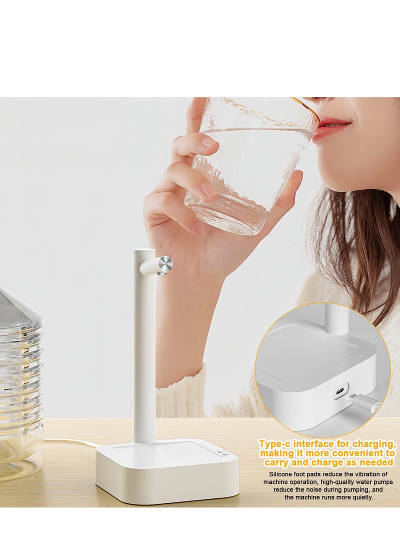 Portable Water Bottle Dispenser,Smart 7 Levels Table Top Water Dispensers,USB Charging Automatic Drinking Water Dispenser,White  - Image 4