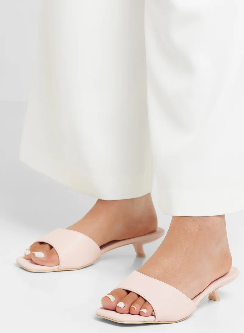 جينجر Low Heel Mule Sandal