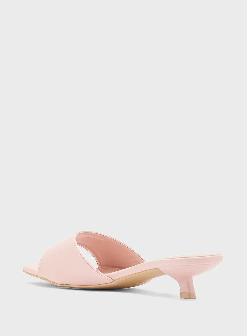جينجر Low Heel Mule Sandal