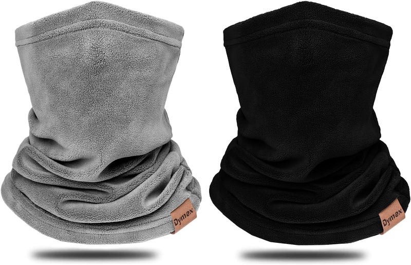 Dymex 2 PCS Kids Neck Warmer Gaiter Winter Fleece Neck Cover Balaclava Windproof Face Cover Mask for Ski Motorcycle - Image 1