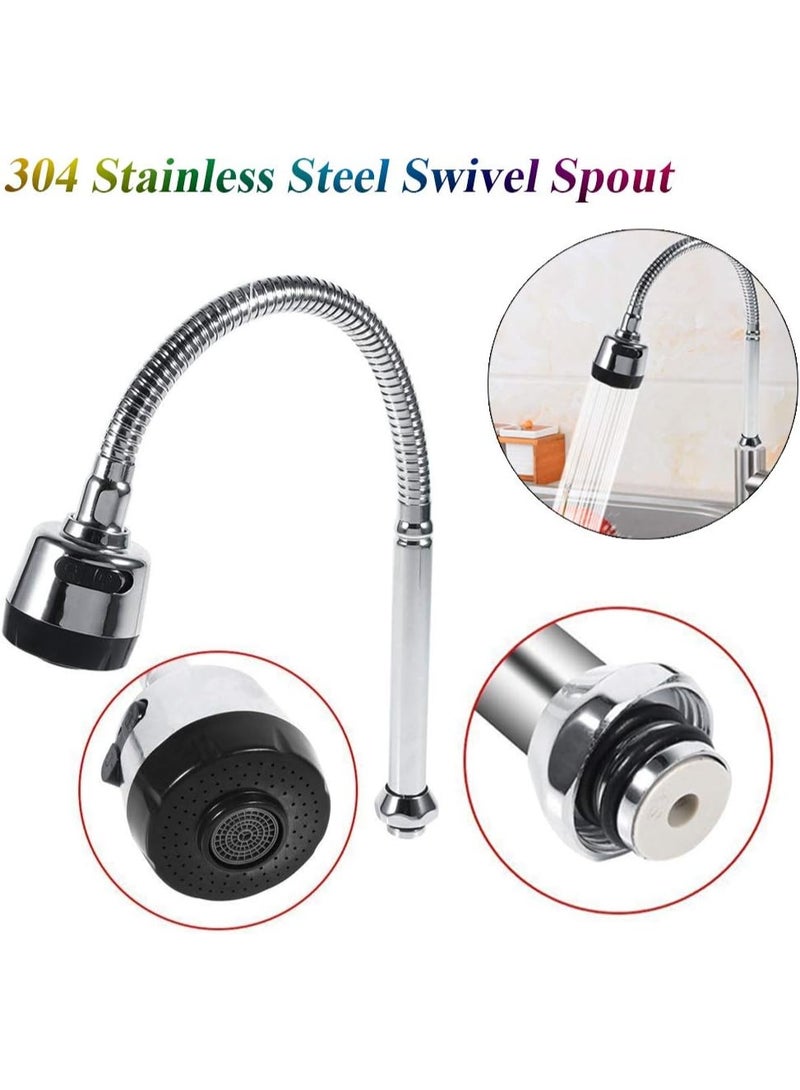 Fixer Heavy Duty 360° Rotating CP MIXER FLEXIBLE SPOUT Faucet Aerator – Flexible Water Saving Tap Extension for Kitchen & Bathroom - Image 4