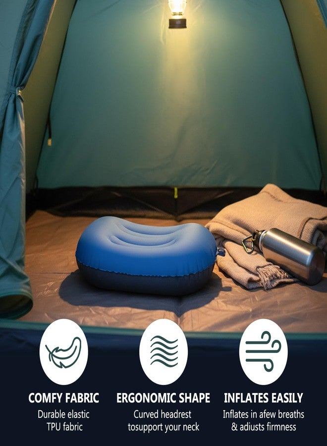 YERGOFE Ultralight Inflatable Camping Travel Pillow - Ultimate Compact Pillow for Hiking, Flights & Beach | Durable Water-Resistant Camping Pillow Cloud Comfort Support - Image 3