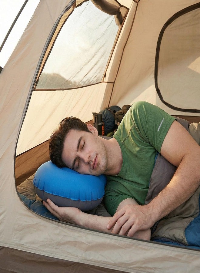 YERGOFE Ultralight Inflatable Camping Travel Pillow - Ultimate Compact Pillow for Hiking, Flights & Beach | Durable Water-Resistant Camping Pillow Cloud Comfort Support - Image 2