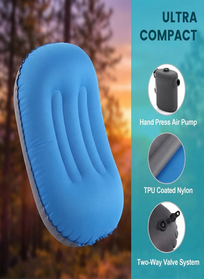 YERGOFE Ultralight Inflatable Camping Travel Pillow - Ultimate Compact Pillow for Hiking, Flights & Beach | Durable Water-Resistant Camping Pillow Cloud Comfort Support - Image 5
