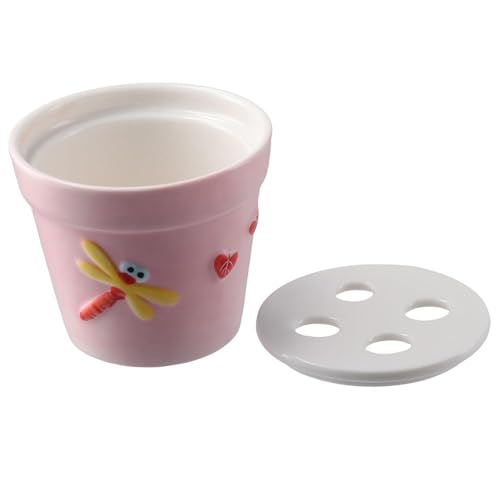 hobbyme Sunflowers Measuring Spoons and Cups Set, Cute Ceramic Measuring Spoons, Baking Sunflowers Measuring Spoon with Holder for Milk Powder Sugar Salt Wet Dry Ingredients - Image 3